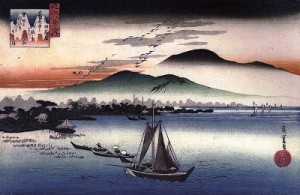 堅田落雁
